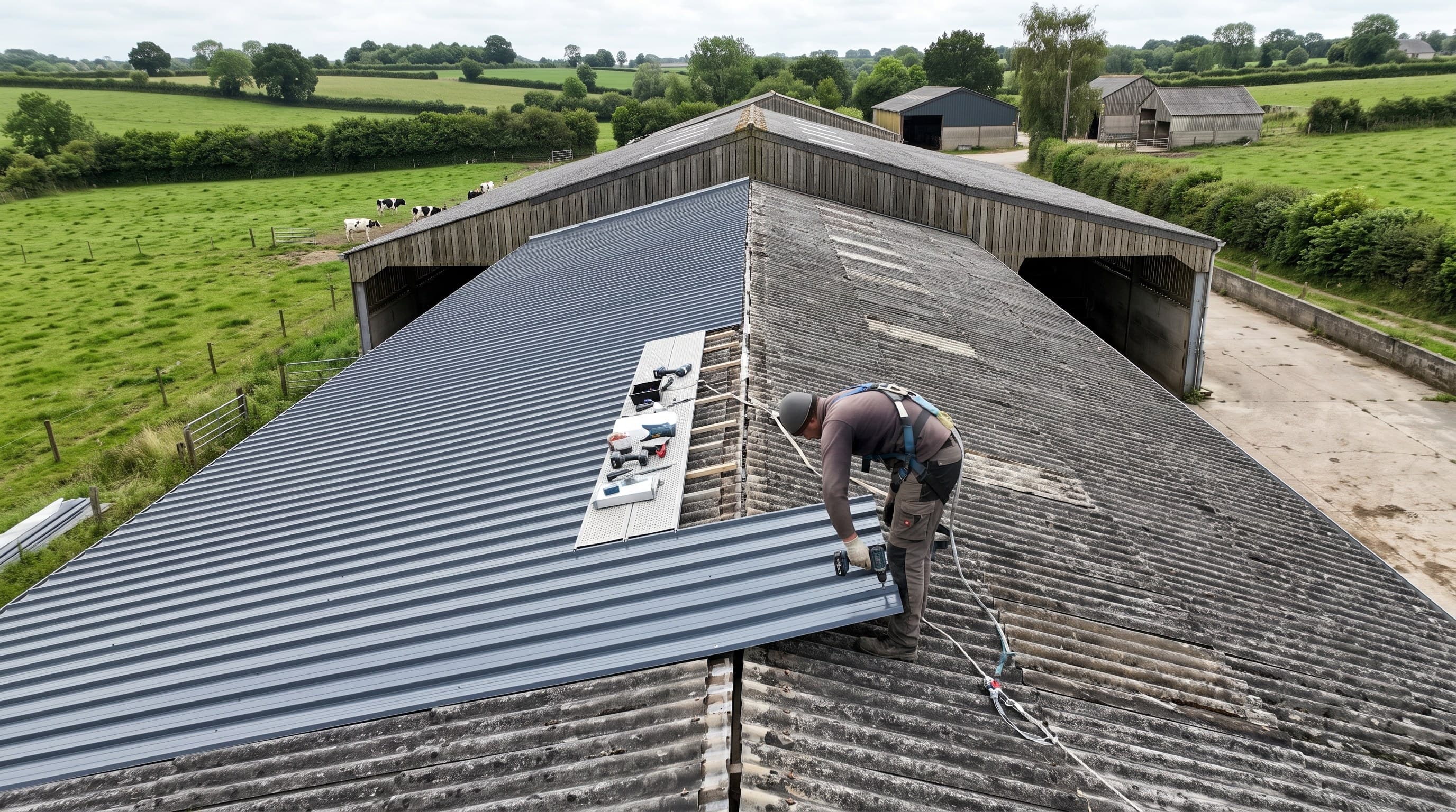 Toiture agricole dégradée : les étapes de la rénovation