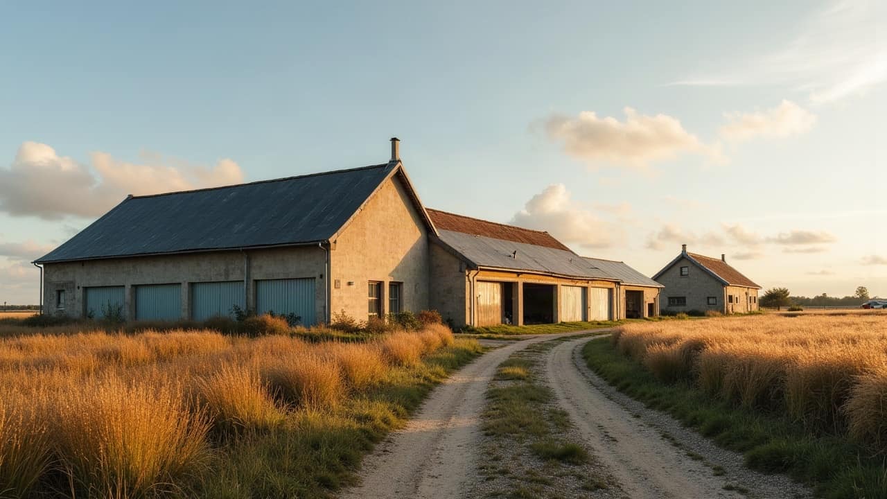 Toiture agricole à Carentan : l'humidité du marais