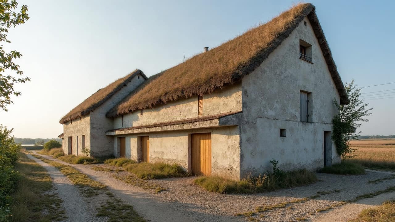 Entre plaine et marais : bâtiments agricoles à Périers
