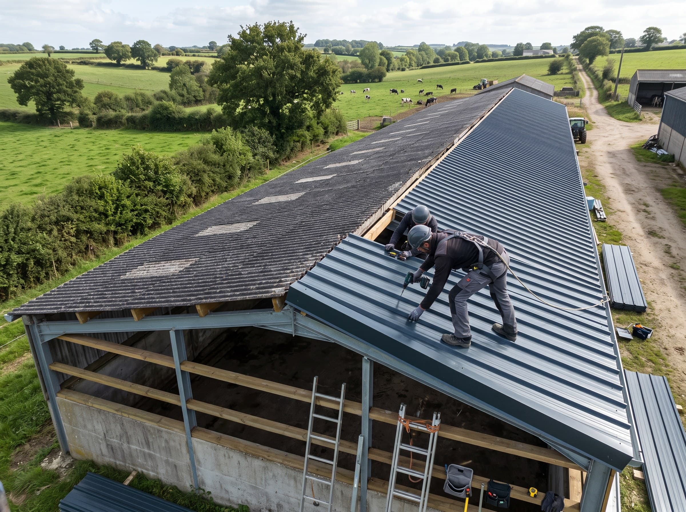 Rénover une toiture agricole trop dégradée